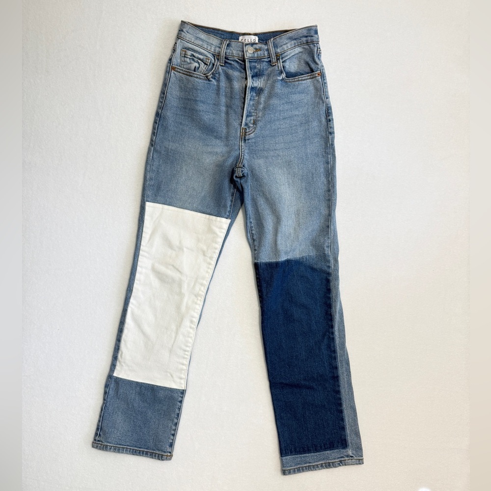Cello Size 3 Patchwork Color Block Jeans - Picture 2 of 4